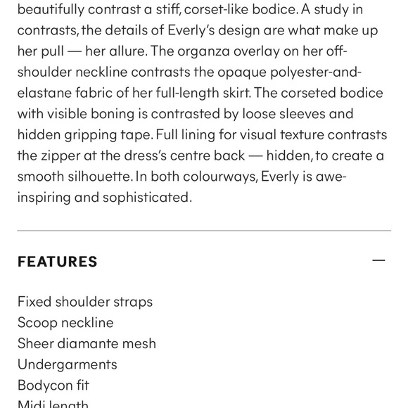 Everly off the shoulder corset dress size Small - Picture 6 of 6